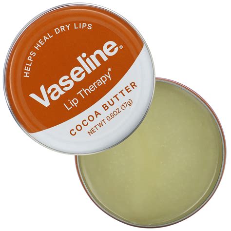 Vaseline Lip Therapy Cocoa Butter 0 6 Oz 17 G IHerb