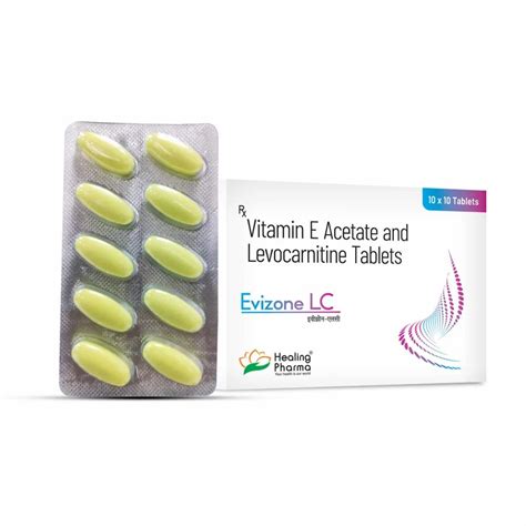 mgmg evizone lc vitamin  acetate  levocarnitine tablet