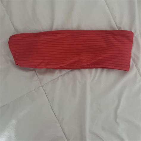 Aeropostale Coral Bikini Top Worn Once No Stains Depop