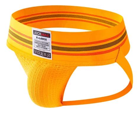 Jockstrap Cueca Boxeador Confortável Masculina Amarelo Gay Parcelamento sem juros