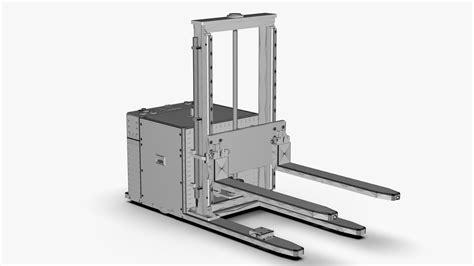 Agv Forklift Stacker D Model Cgtrader