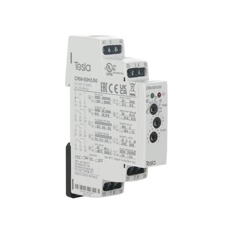 Tesla CRM-93H/UNI Time Relay | Universal AC/DC Supply | Compact Design