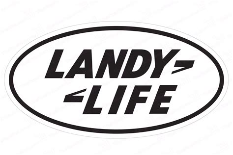 Landy Life Decal Land Rover Emblem Land Rover Rover Silhouette Vinyl