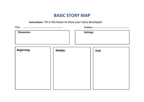 Free Printable Story Map Templates Excel Pdf 1st 2nd 5th Grade
