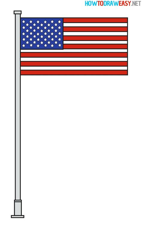 How To Draw The American Flag Artofit