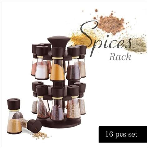 Revolving Plastic Spice Rack Masala Organiser Pcs Size Small At