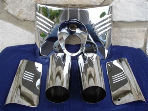 Chrome Pc Fork Cover Kit Parts For Harley Fat Boy Heritage Deluxe Kcint