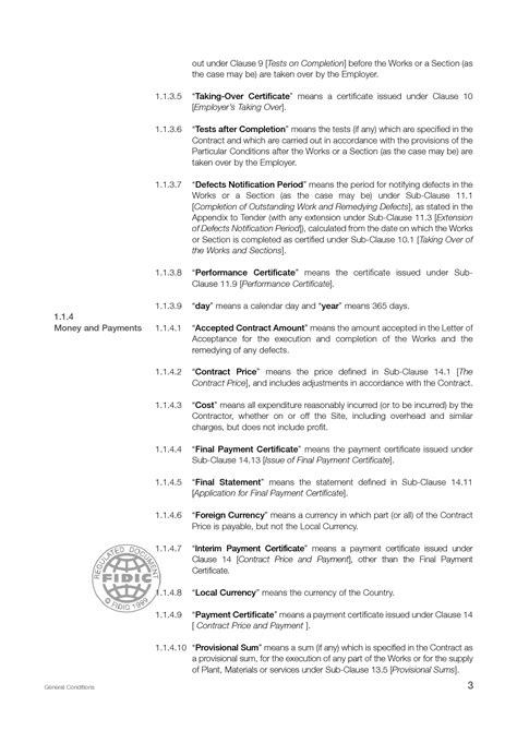 FIDIC Construction Contract 1st Ed 1999 Red Book International
