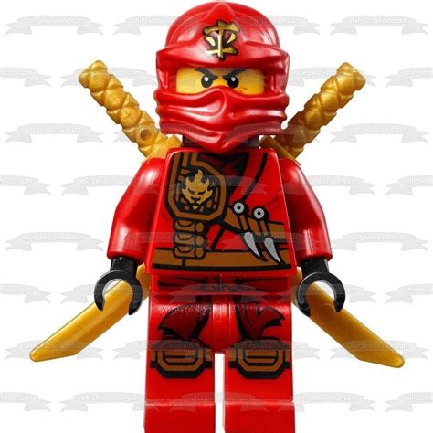 LEGO Ninjago Kai Red Ninja Edible Cake Topper Image ABPID00792