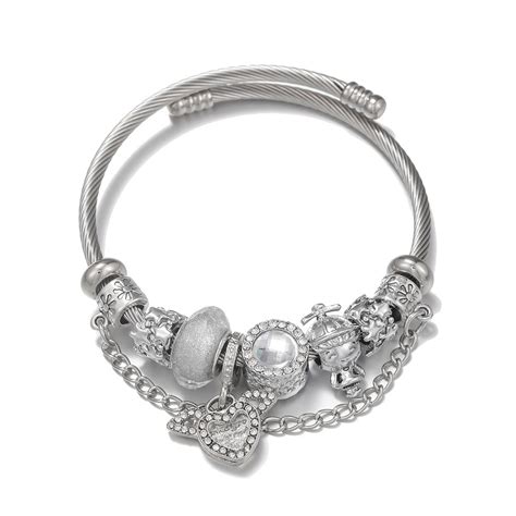 Pulseira Vivara E Pandora - Pulseira Pandora and Vivara Biju Prata Branco Adulto e Criança chique ...