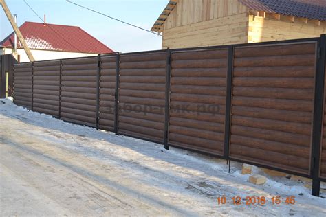 Забор из металлосайдинга своими руками - 66 фото