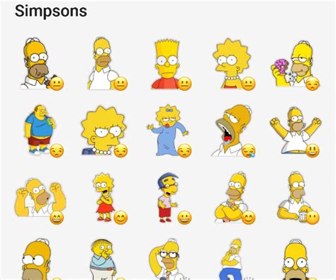 Simpsons Sticker Set Telegram Stickers Library