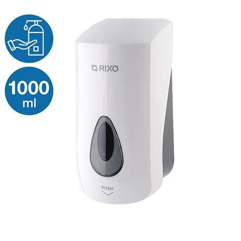 Дозатор для антисептика 1000 мл rixo maggio ds068w настенный диспенсер ...