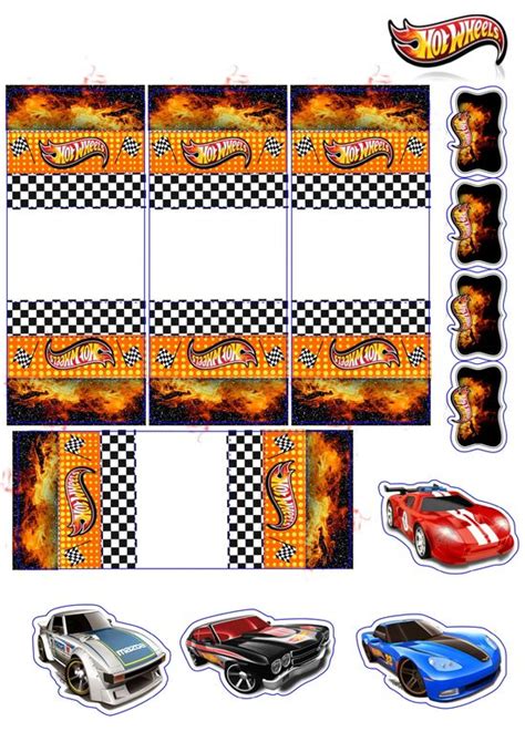 Topo de bolo de festa de aniversário carros de corrida Hot Wheels png em Festa infantil