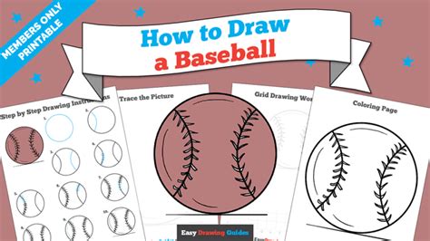 How to Draw a Baseball - Really Easy Drawing Tutorial