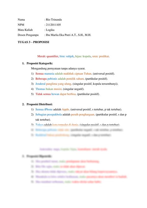 Apa Itu Proposisi 9