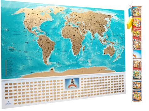 Скретч Карта Мира My Map Flags Edition (на Русском Языке) с Флагами ...