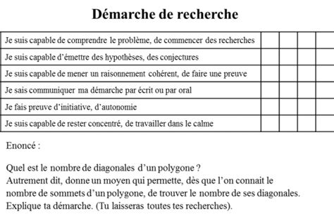 Exemple De Grille D Valuation Formative