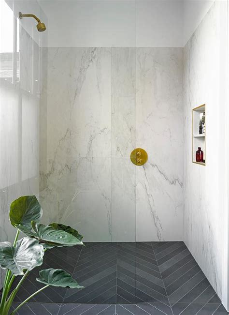 Slate Tile Shower Floor Great Slate | Schluter