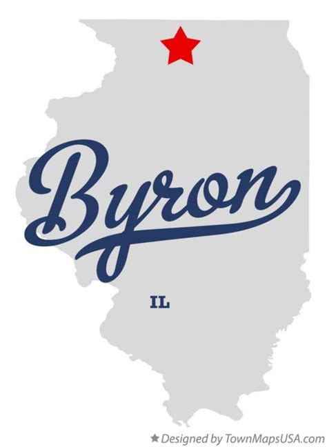 Map of Byron, IL, Illinois