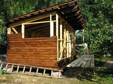 Сарай 3x6 с односкатной крышей своими руками.