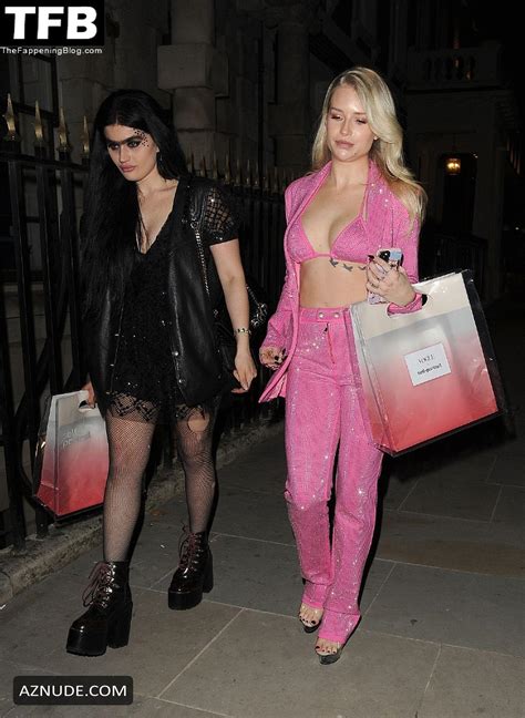 Lottie Moss Sexy Seen Showing Off Her Hot Cleavage At The Vogue Self Portrait Party In London