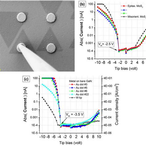 A Sem Of An Isolated Monolayer Mos Triangle Under A Au Nanodisc That