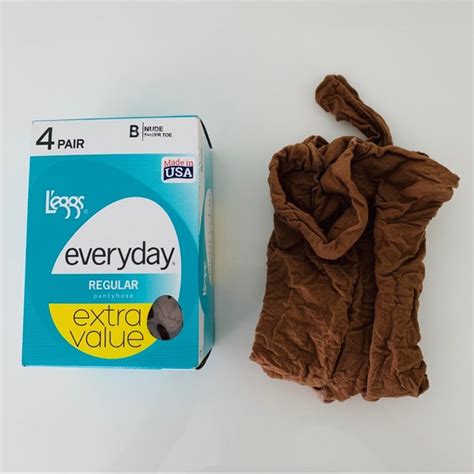 Leggs Accessories Stockings Leggs Nude Size B Med Pair Tan Med Poshmark