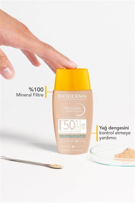 Bioderma Photoderm Nude Touch Spf Very Light Karma Ya L Ciltler Kapat C Etkili Renkli G Ne