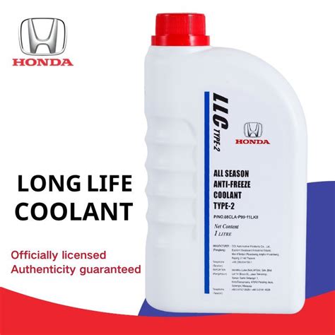 Honda GENUINE Super Long Life Type-2 Blue Coolant Antifreeze Pre-Mixed ...