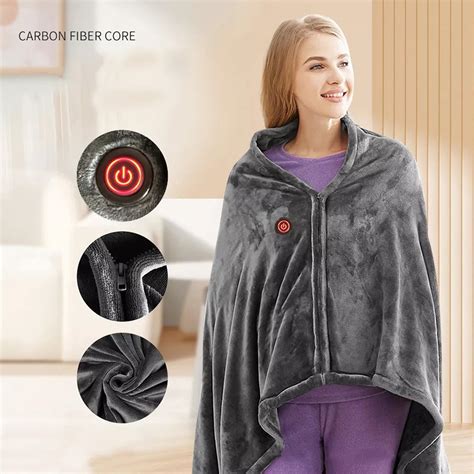 Cordless Outdoor Throw Blanket, Heated Blanket Battery Operated