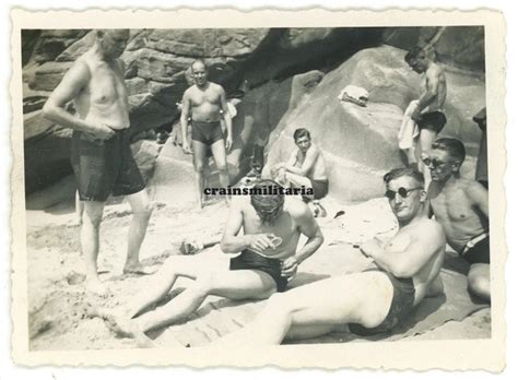Orig Foto Halb Nackte Soldaten Beim Baden An K Ste In Frankreich Nude Akt Eur Picclick De
