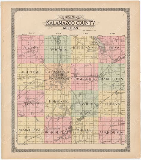 Kalamazoo County Mi Map