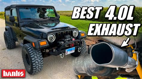 Banks Monster Exhaust For Jeep Tj Lj Raw Sound And Comparison Youtube