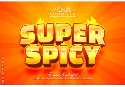 Red Hot Burning Spicy Editable D Vector Text Style Effect Suitable