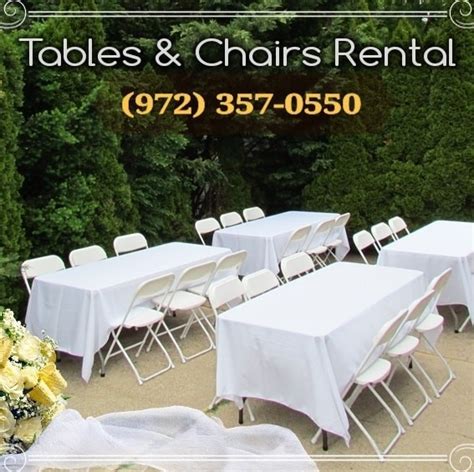 Tables And Chairs Rental
