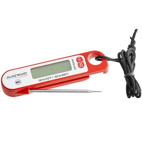 Avatemp 3 Red Digital Folding Probe Thermometer With Magnet