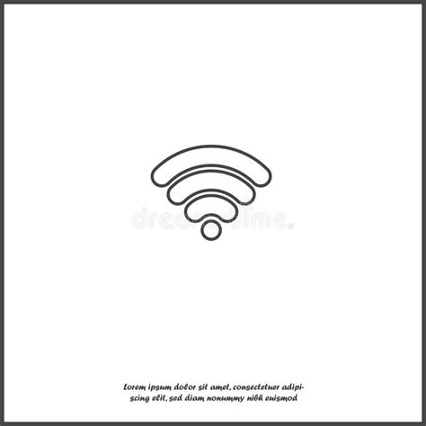 Icono Del Vector De Wifi Ejemplo Del Logotipo Del Wi Fi En El Fondo