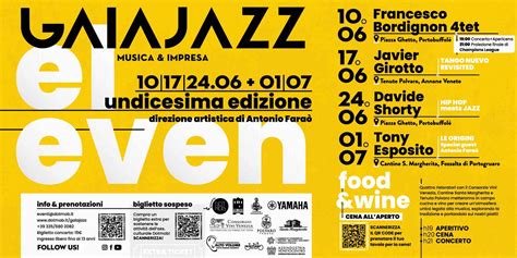 Sabato Giugno Al Via Lundicesima Edizione Di Gaiajazz Musica