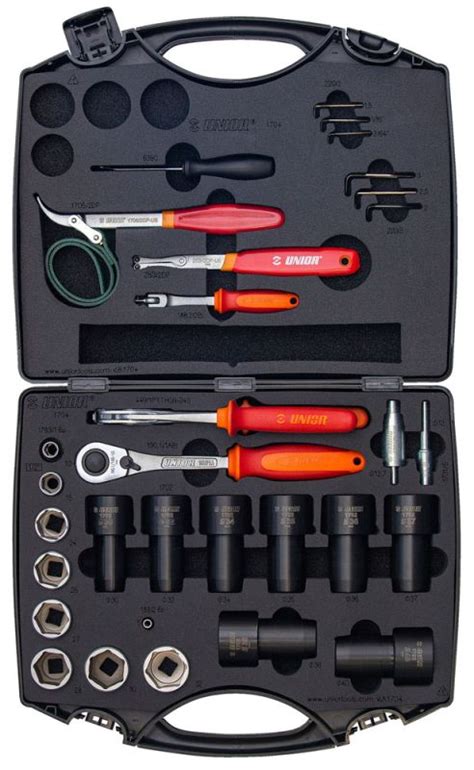 Unior Tools Suspension Service Set 1704 Us Tool Cases And Boxes Bike Discount