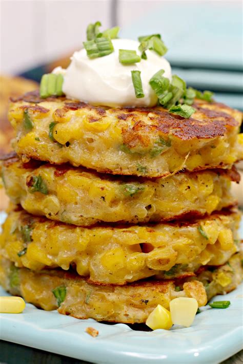 quick  easy pan fried corn fritters recipe sweet peas kitchen