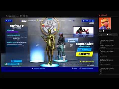 Fortnite Ao Vivo Sala Personalizada Mestre Mandou Outfit YouTube