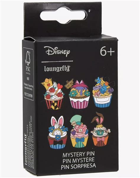 Alice In Wonderland Cupcake Blind Box Pin Set At Hot Topic Disney Pins Blog