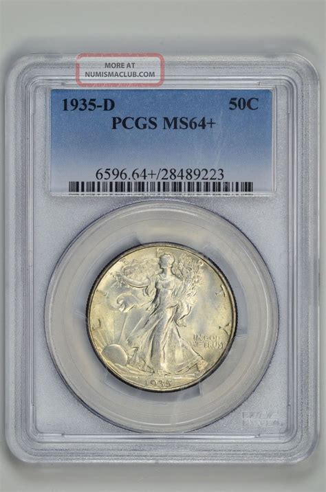 1935 D Walking Liberty Half Pcgs Ms 64 28489223