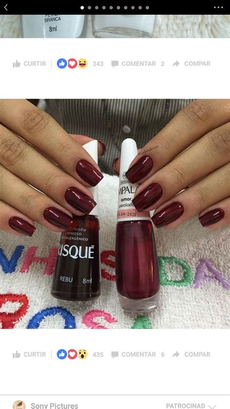 Pin De Juliana Sousa Em Misturinhas Esmalte Unhas Quadradas Unhas