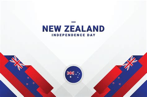 New Zealand Independence Day Background With Elegant Ribbon 21959289 ...