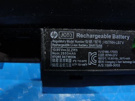 HP Notebook 15 Bs115dx 15 6 Battery 10 95V 31 2Wh 2850mAh JC03 919700