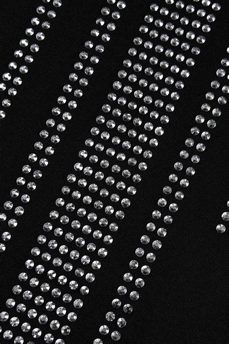 Wholesale Black Fashion Sexy Patchwork Hot Drilling Hollowed Out Backless Halter Sleeveless