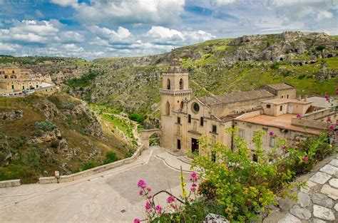 Church San Pietro Caveoso In Sassi Di Matera Basilicata Italy