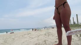 Novinha Bikini Fio Dental Frontal Cameltoe Praia Cnn Amador